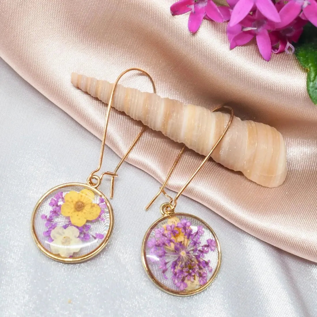 Eternal Bloom Glass Earrings - Made In Hawaii