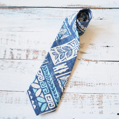 Expedition Blue Hawaiian Necktie - Made in Hawaii