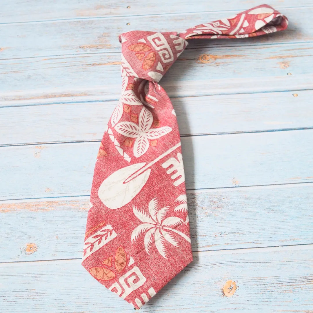 Expedition Red Hawaiian Necktie - Made in Hawaii