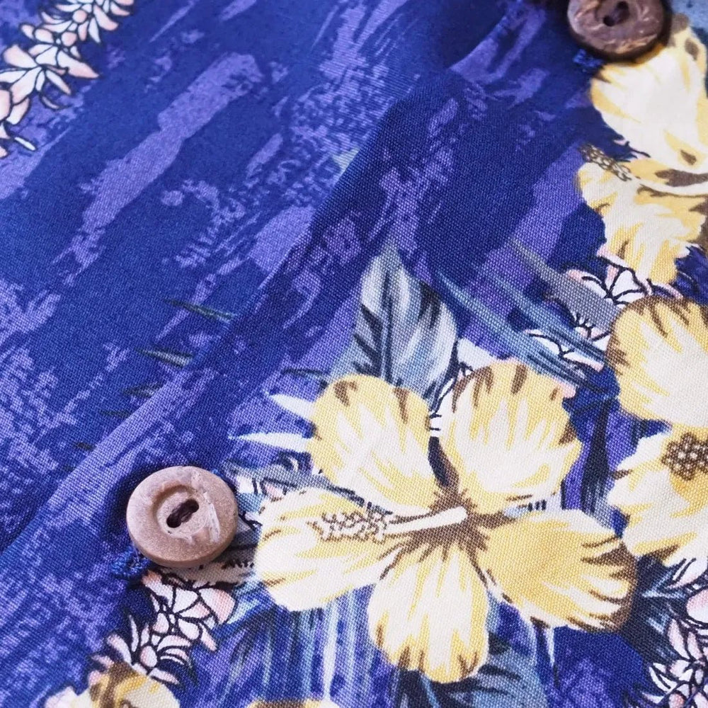 Flourish Purple Hawaiian Cotton Shirt – Authentic Hawaiian Cotton Men's Shirts by Lavahut