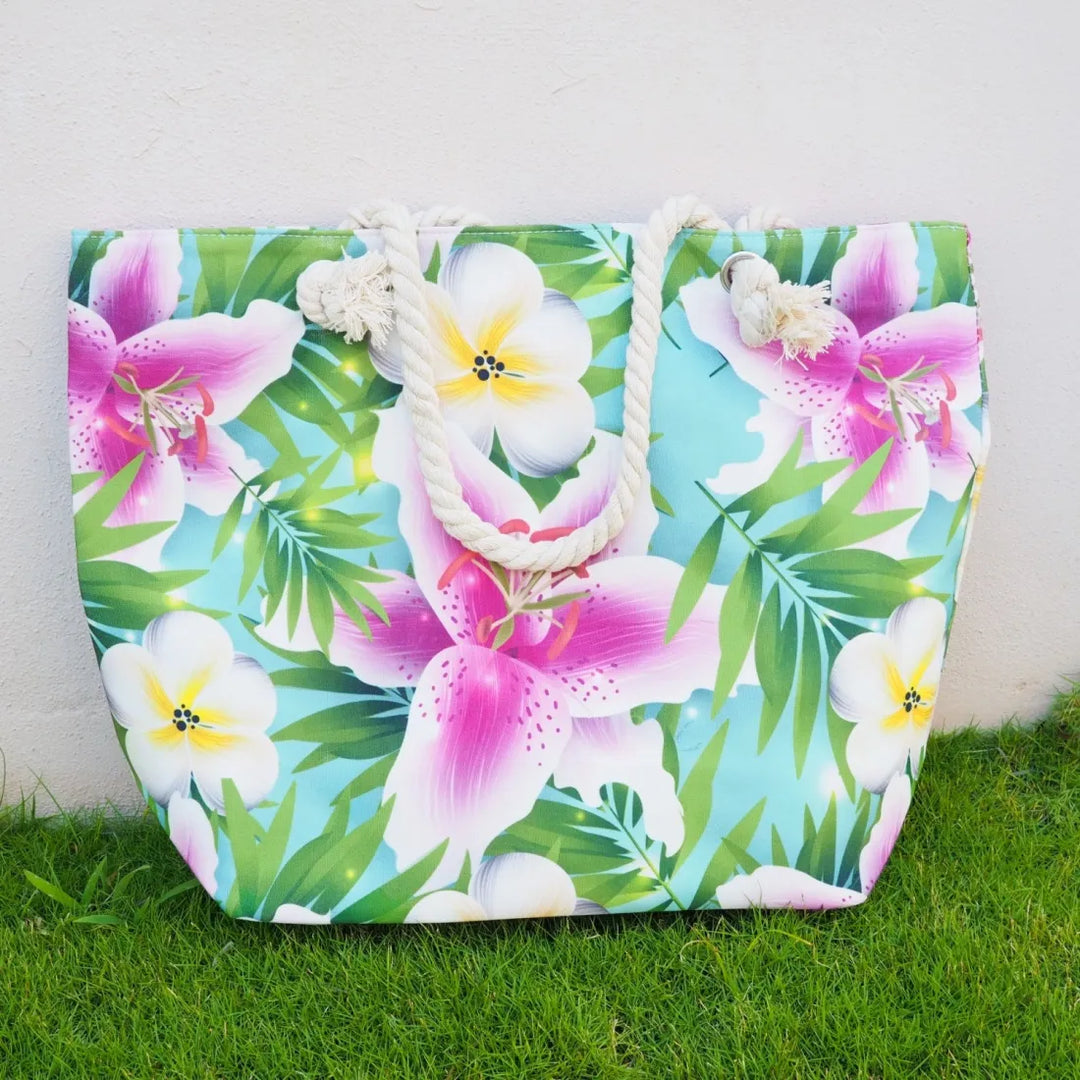 Garden Canvas Tote Bag - Made in Hawaii