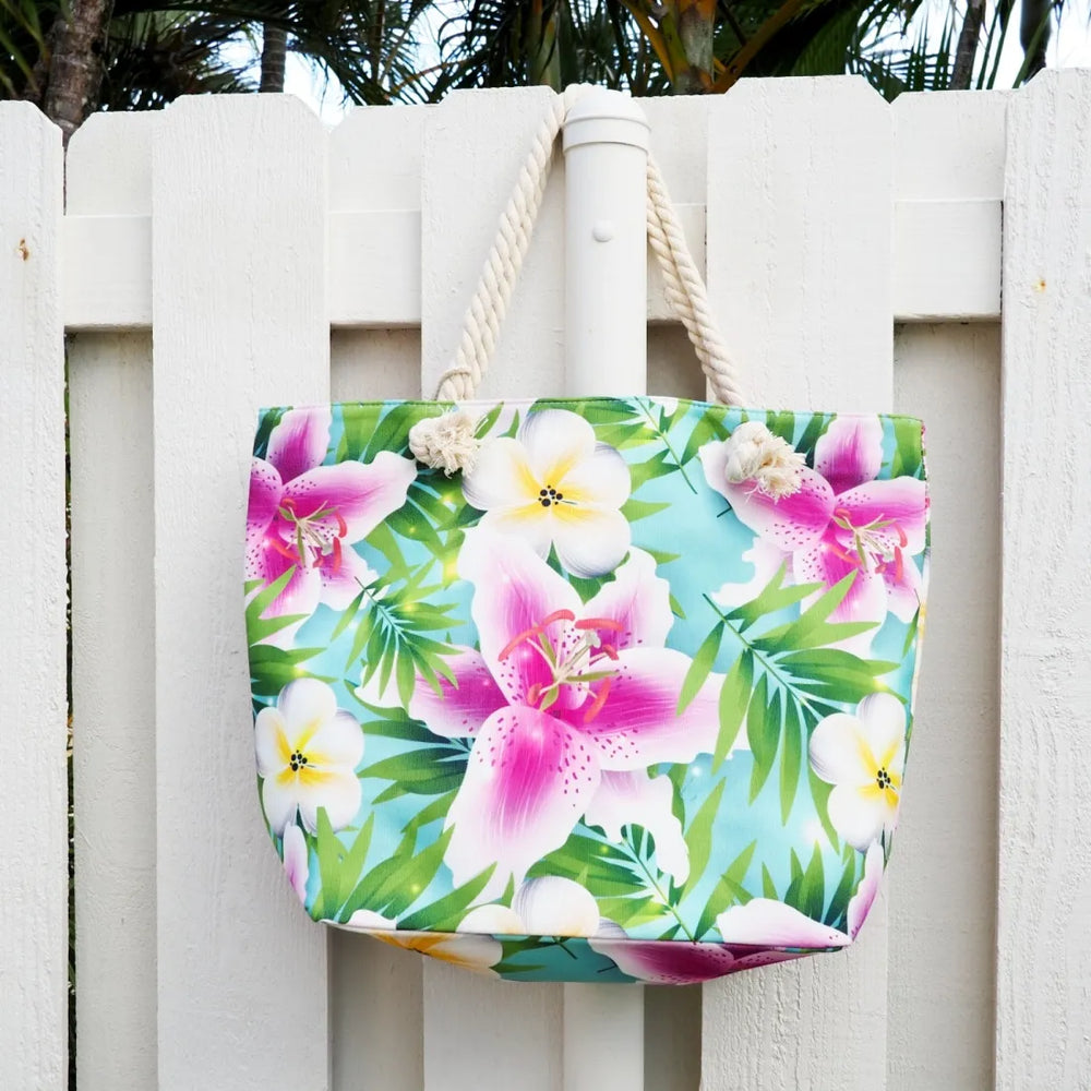 Garden Canvas Tote Bag - Made in Hawaii