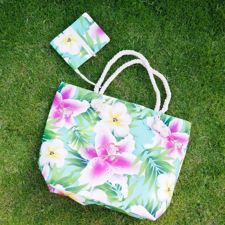 Garden Canvas Tote Bag - Made in Hawaii