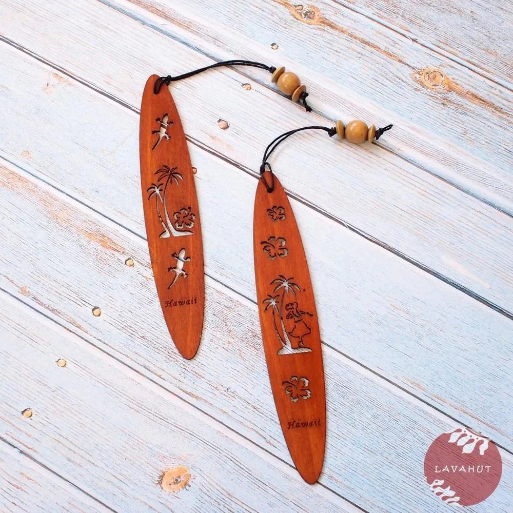 Gecko Hawaiian Wooden Bookmark - Made in Hawaii