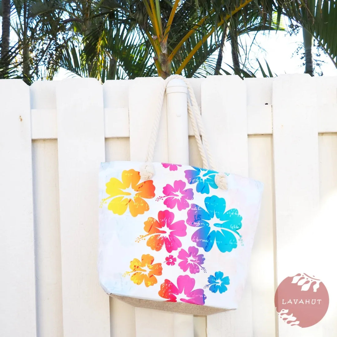 Going Aloha Canvas Tote Bag - Made in Hawaii