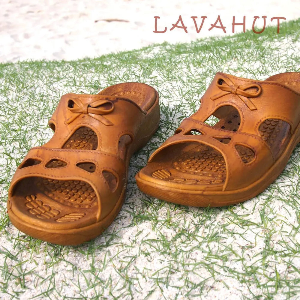 Golden Brown Bow™ - Pali Hawaii Sandals - Made in Hawaii