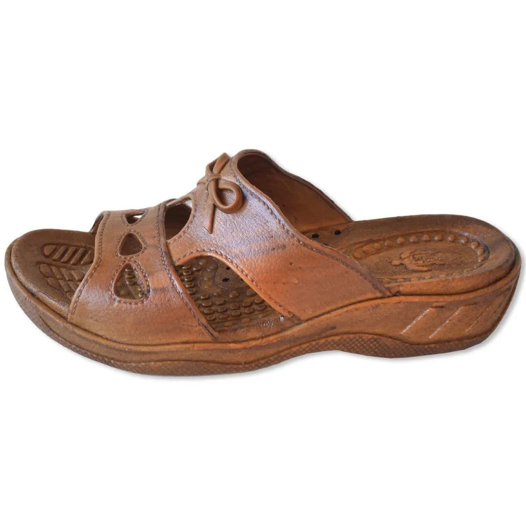 Golden Brown Bow™ - Pali Hawaii Sandals - Made in Hawaii