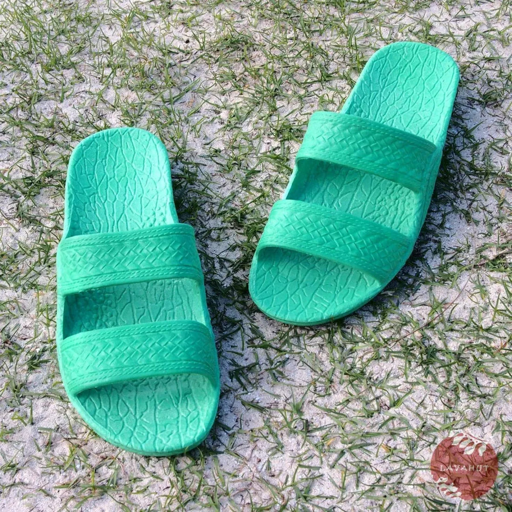 Green Classic Jandals® - Pali Hawaii Sandals - Made in Hawaii