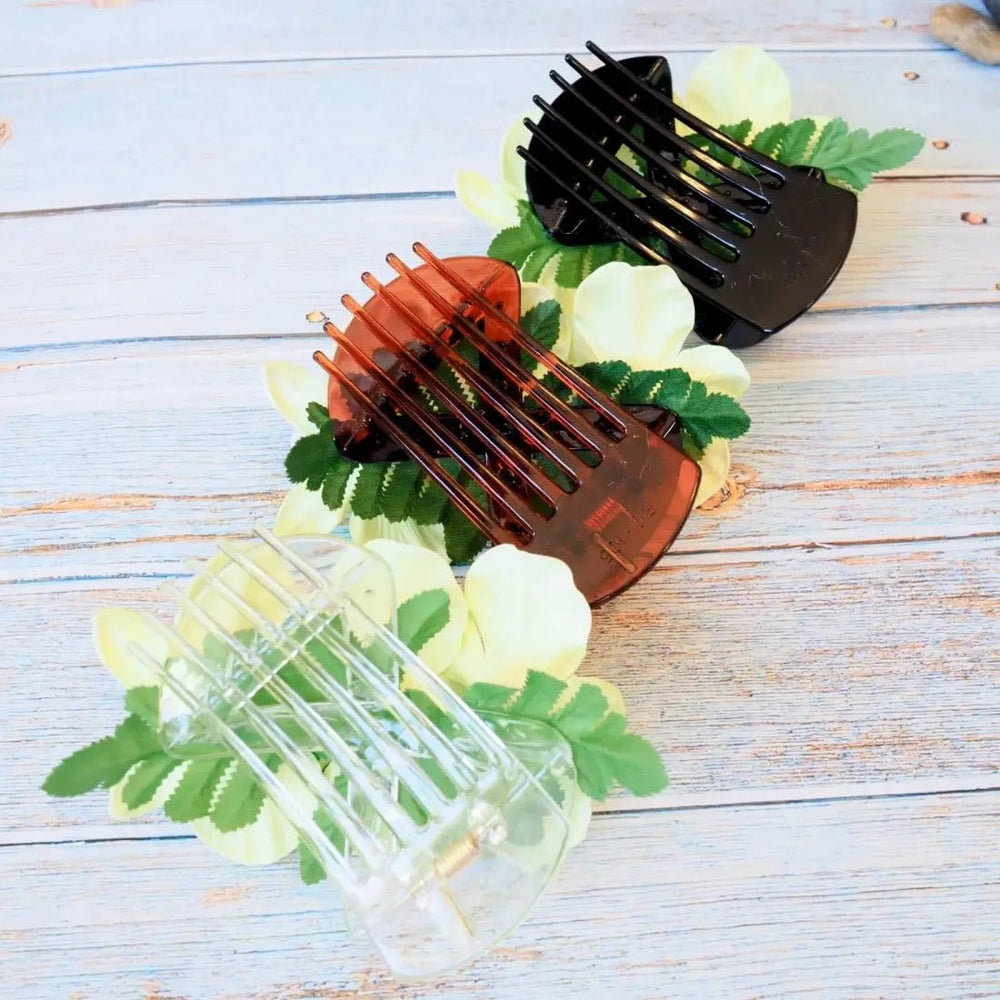 Green Happy Orchid Hawaiian Flower Hair Clamp – Authentic Hawaiian Hair Accessories by Lavahut