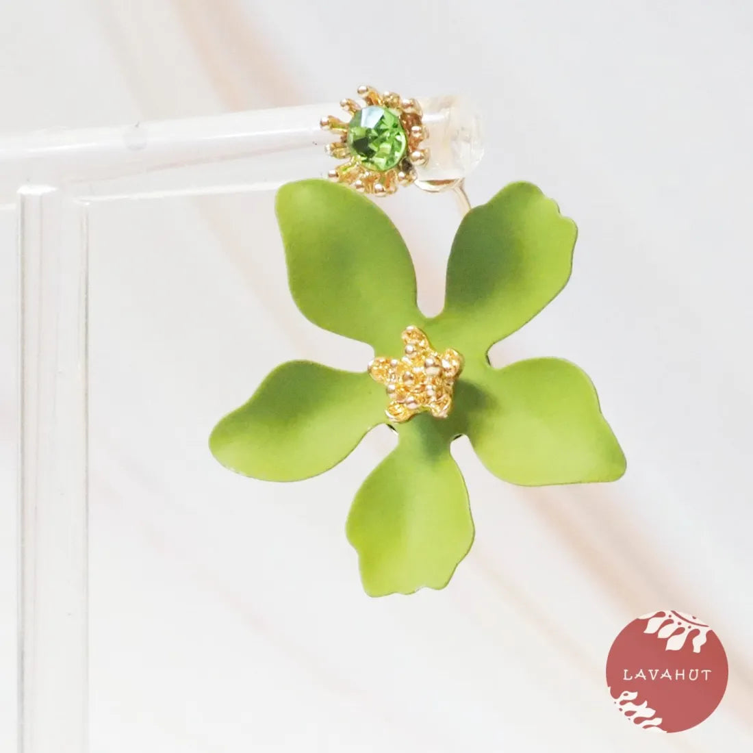Green Lucky Charms Floral Earrings - Made In Hawaii