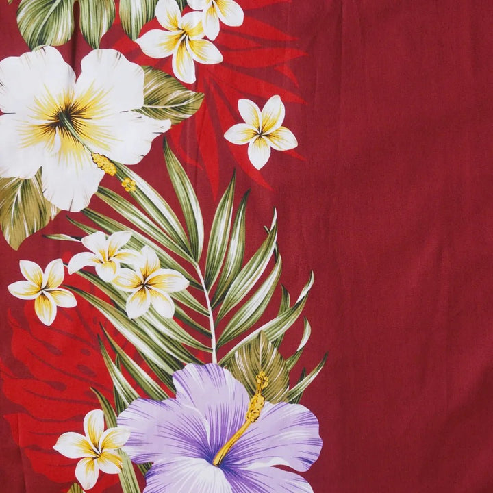 Hamakua Red Hawaiian Border Shirt – Authentic Hawaiian Border Men's Shirts by Lavahut