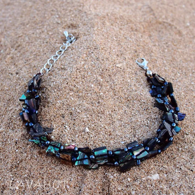Hanauma Black Mother - of - pearl Hawaiian Bracelet - Made In Hawaii