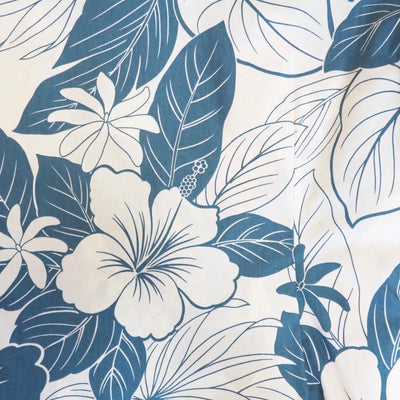 Haven Blue Hawaiian Cotton Fabric By The Yard - Made In Hawaii