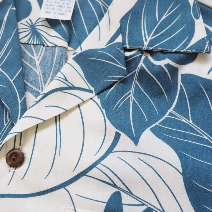 Haven Blue Hawaiian Cotton Shirt - Made in Hawaii