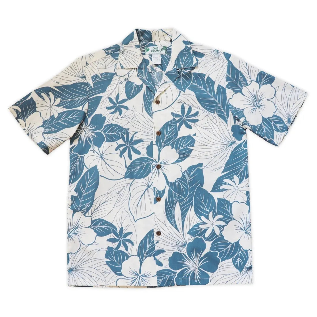 Haven Blue Hawaiian Cotton Shirt - Made In Hawaii