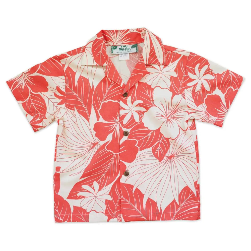 Haven Coral Hawaiian Boy Shirt - Made in Hawaii