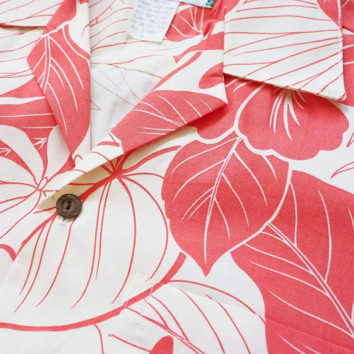 Haven Coral Hawaiian Cotton Shirt Made in Hawaii