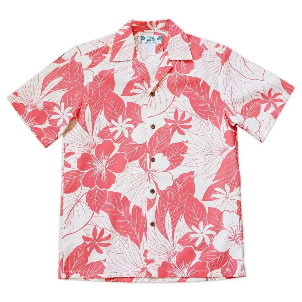 Haven Coral Hawaiian Cotton Shirt Made in Hawaii