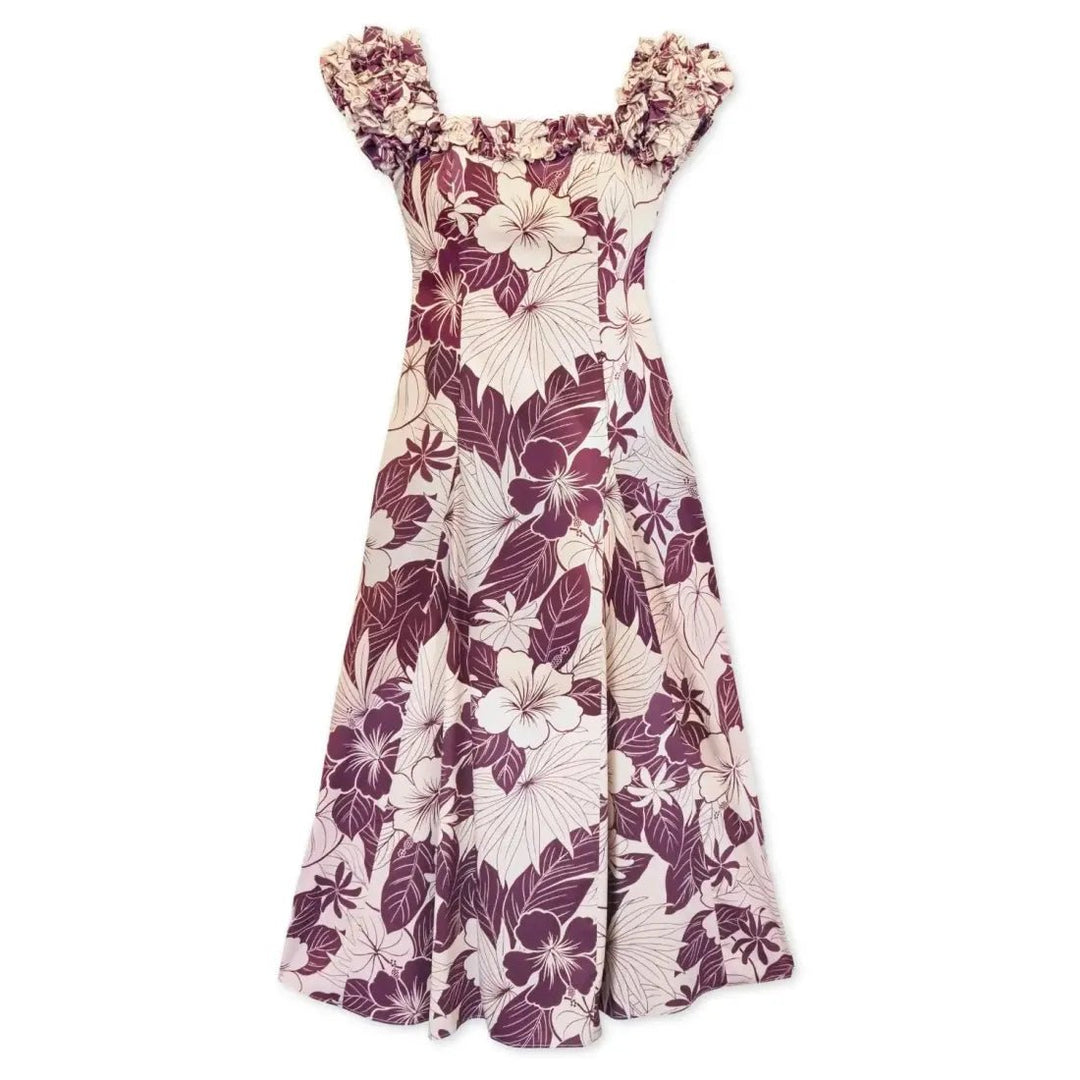 Haven Purple Leilani Hawaiian Muumuu Dress – Authentic Hawaiian Women's Dress by Lavahut