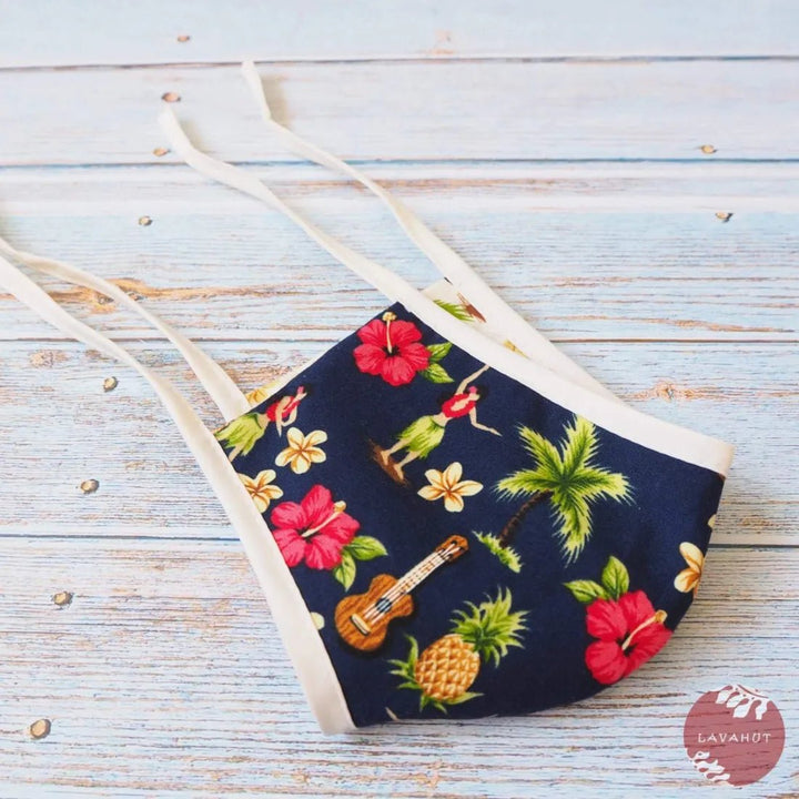 Hawaiian Children's Face Mask • Hula Girl – Authentic Hawaiian Face Mask by Lavahut