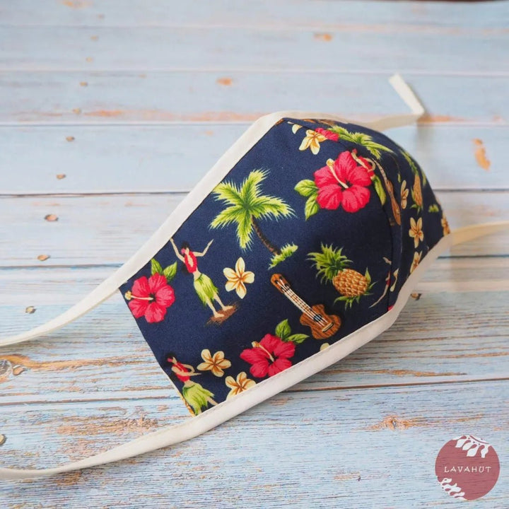 Hawaiian Children's Face Mask • Hula Girl – Authentic Hawaiian Face Mask by Lavahut