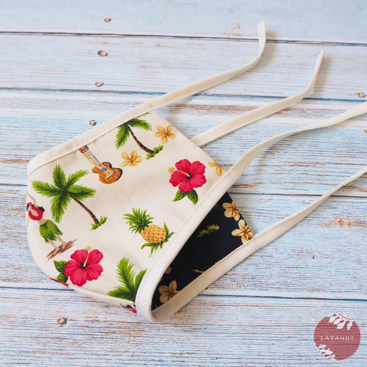 Hawaiian Children's Face Mask • Hula Girl – Authentic Hawaiian Face Mask by Lavahut
