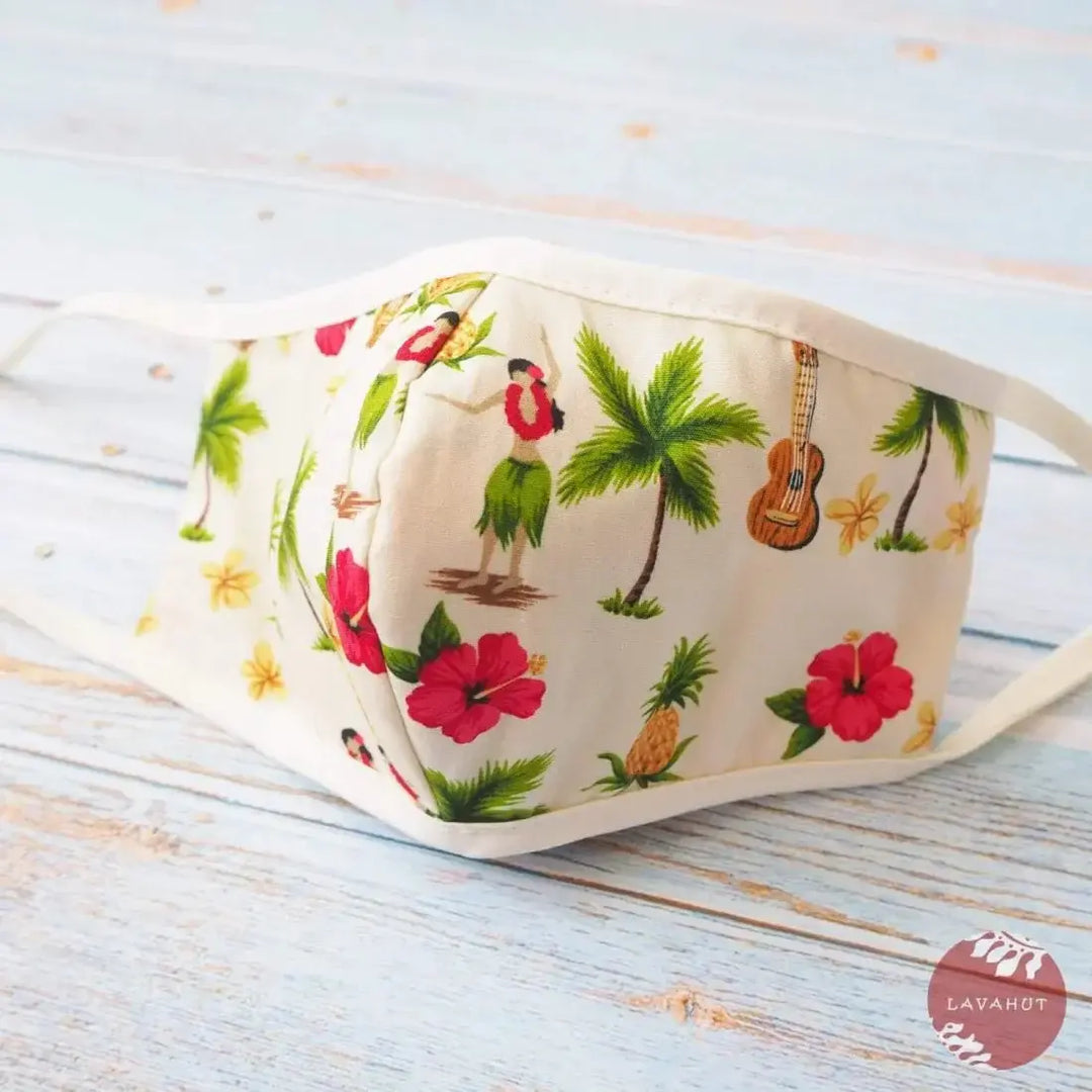 Hawaiian Children’s Face Mask • Hula Girl - Made in Hawaii