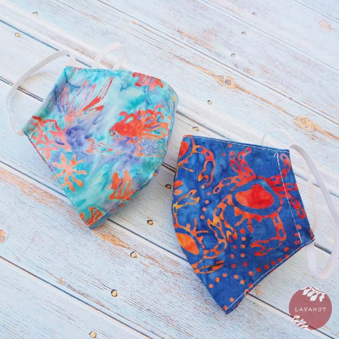 Hawaiian Face Mask • Aqua Tide Pool – Authentic Hawaiian Face Mask by Lavahut