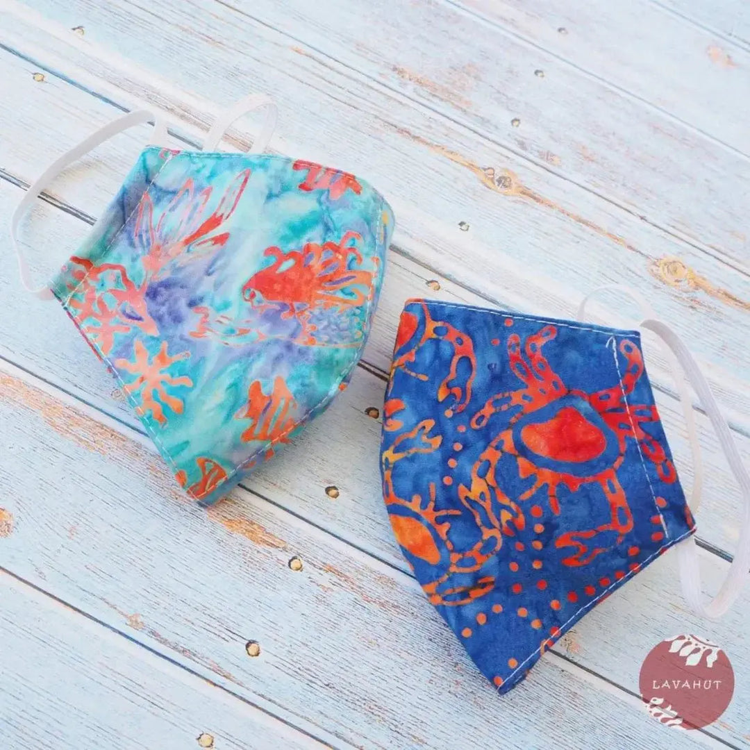 Hawaiian Face Mask • Aqua Tide Pool - Made in Hawaii