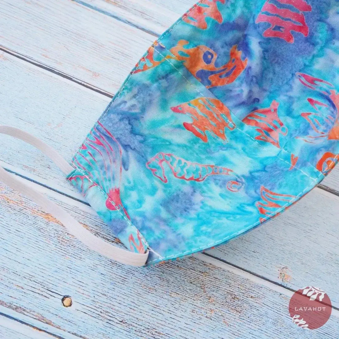Hawaiian Face Mask • Aqua Tide Pool - Made in Hawaii