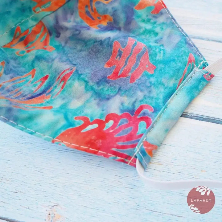 Hawaiian Face Mask • Aqua Tide Pool - Made in Hawaii