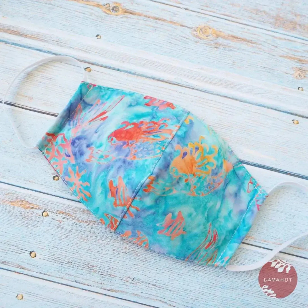 Hawaiian Face Mask • Aqua Tide Pool - Made in Hawaii