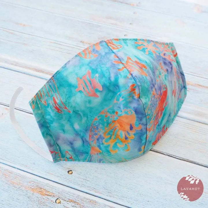 Hawaiian Face Mask • Aqua Tide Pool - Made in Hawaii