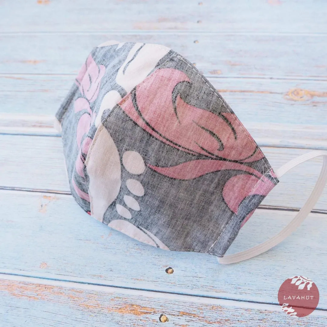 Hawaiian Face Mask ?? Black Kilauea - Made in Hawaii