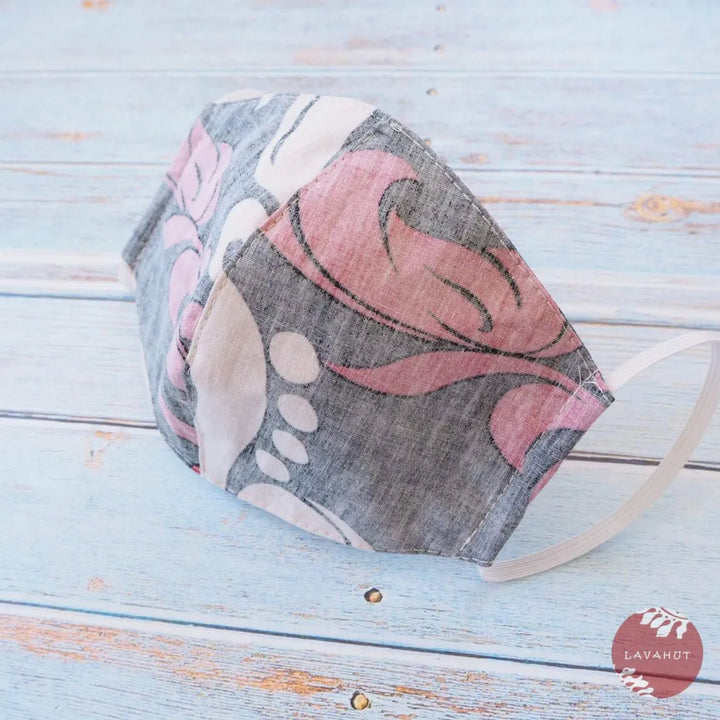 Hawaiian Face Mask ?? Black Kilauea - Made in Hawaii