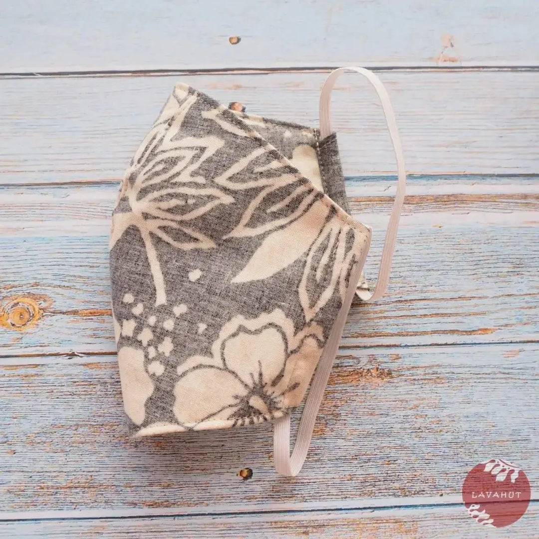 Hawaiian Face Mask • Black Lava Rock - Made in Hawaii