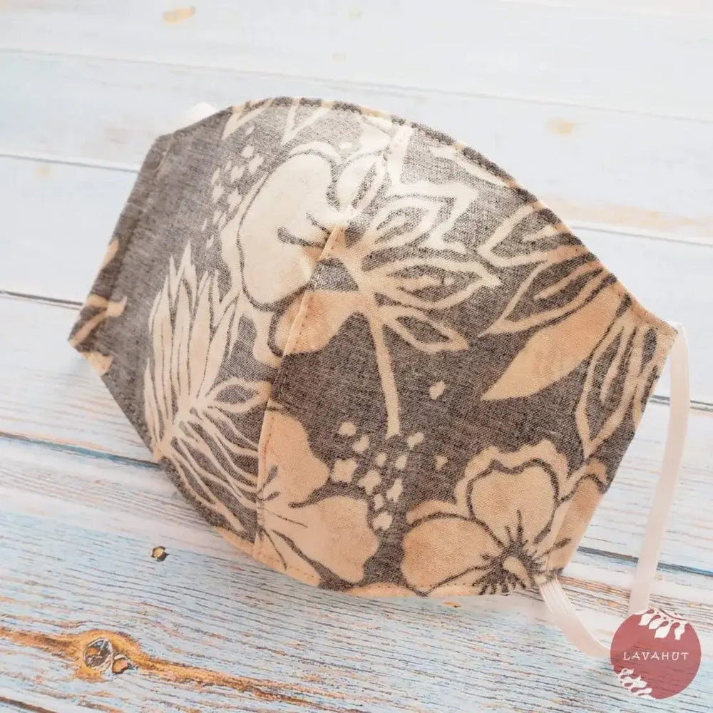 Hawaiian Face Mask • Black Lava Rock - Made in Hawaii