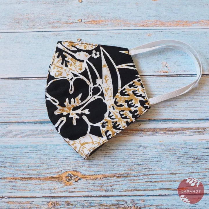 Hawaiian Face Mask • Black Sweet Pineapple – Authentic Hawaiian Face Mask by Lavahut