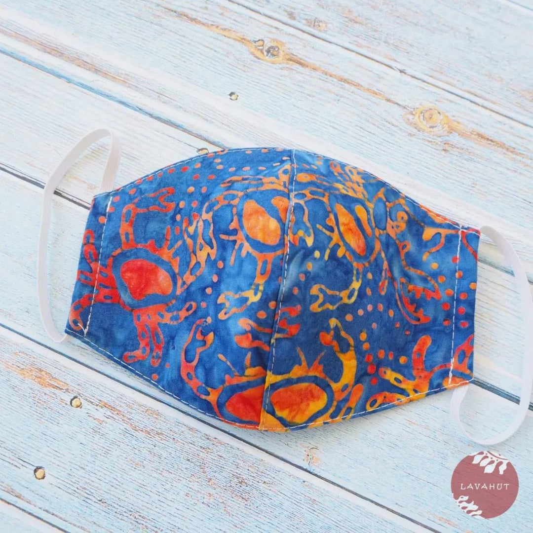 Hawaiian Face Mask • Blue Ghost Crabs – Authentic Hawaiian Face Mask by Lavahut