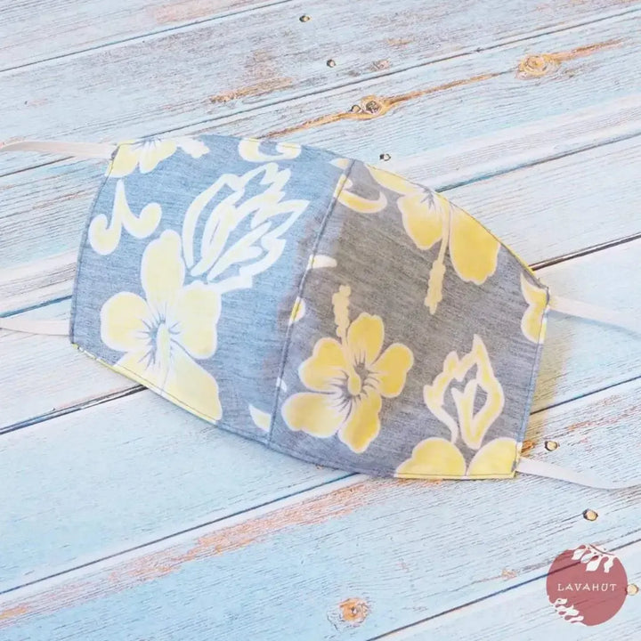 Hawaiian Face Mask • Blue Hang Loose - Made in Hawaii