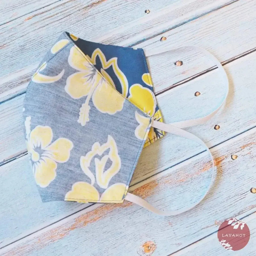 Hawaiian Face Mask • Blue Hang Loose - Made in Hawaii