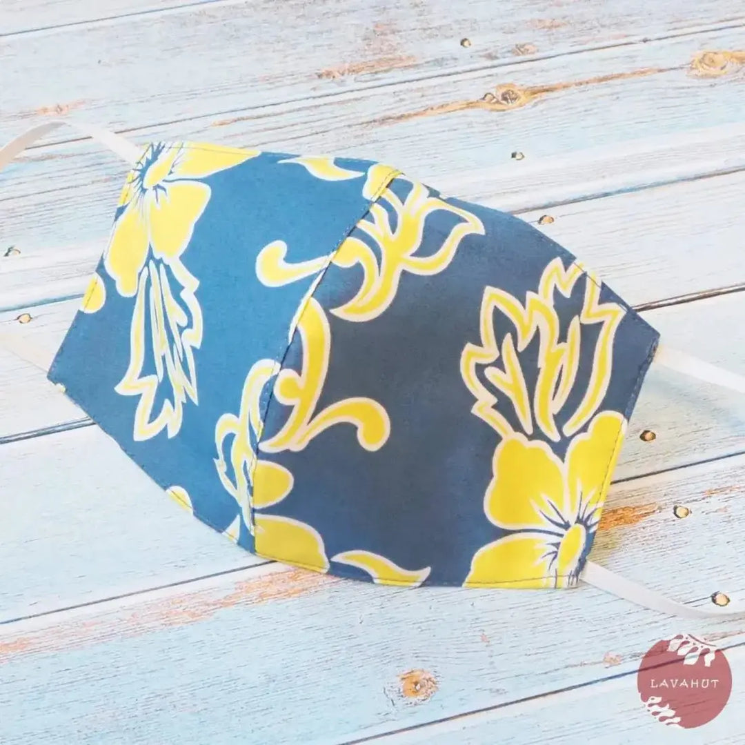 Hawaiian Face Mask • Blue Hang Loose - Made in Hawaii