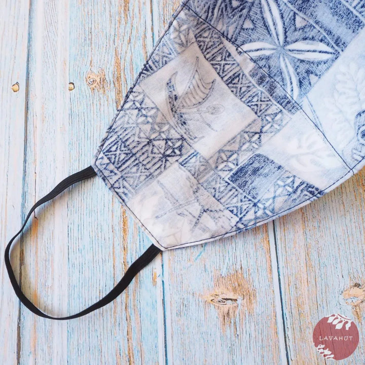 Hawaiian Face Mask ?? Blue He’eia - Made in Hawaii