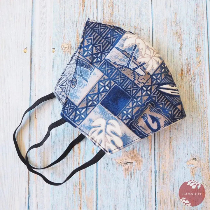 Hawaiian Face Mask • Blue He’eia - Made in Hawaii