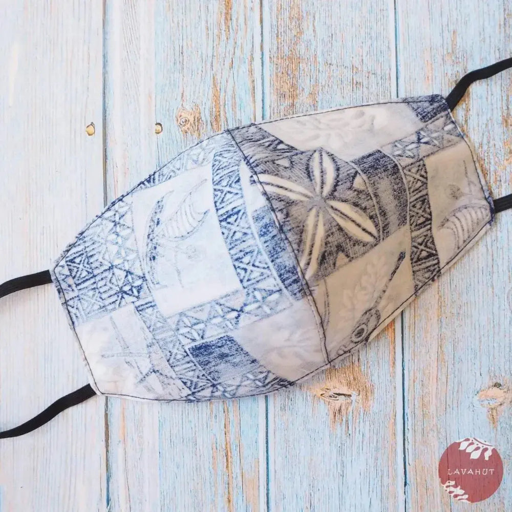 Hawaiian Face Mask • Blue He’eia - Made in Hawaii