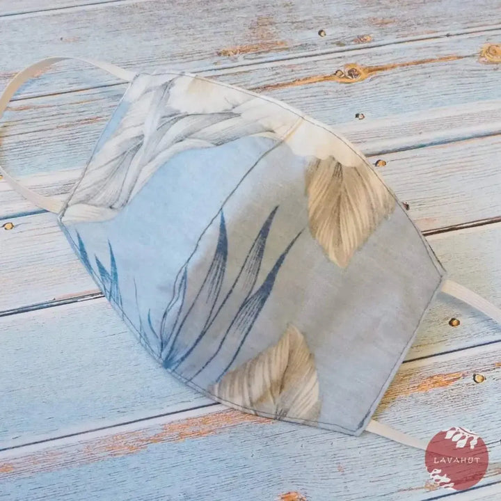 Hawaiian Face Mask • Blue Hibiscus Joy - Made in Hawaii