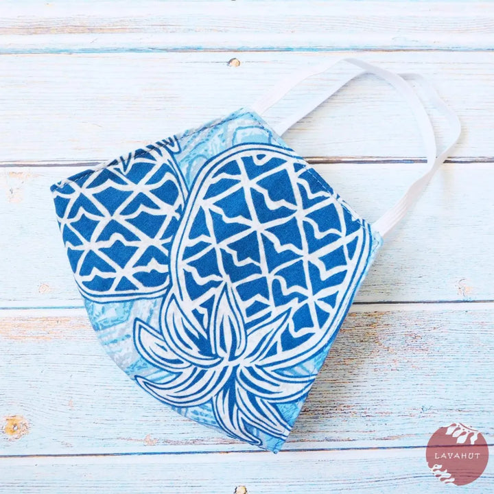 Hawaiian Face Mask • Blue Kaena - Made in Hawaii