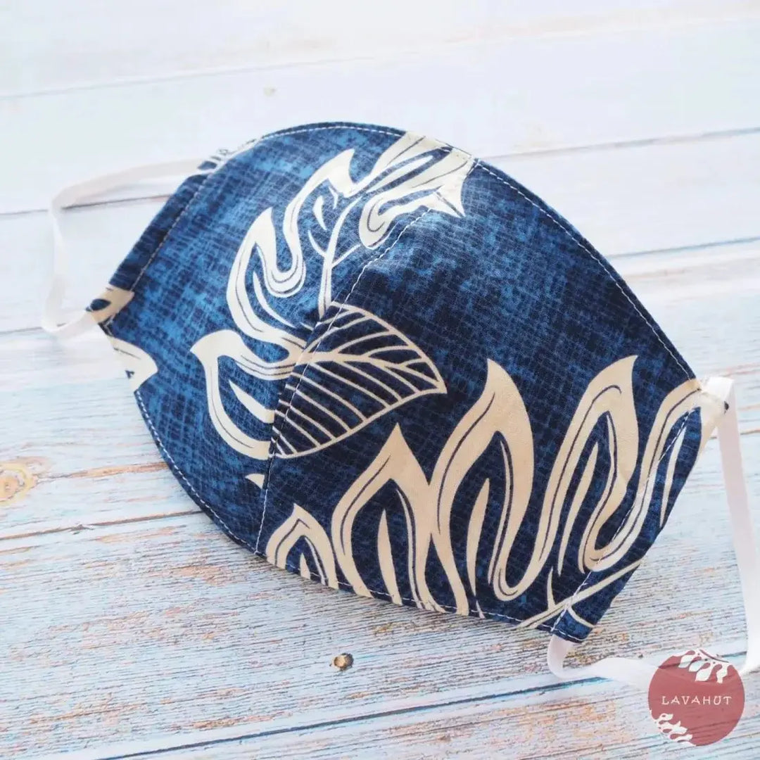 Hawaiian Face Mask • Blue Kaneohe - Made in Hawaii