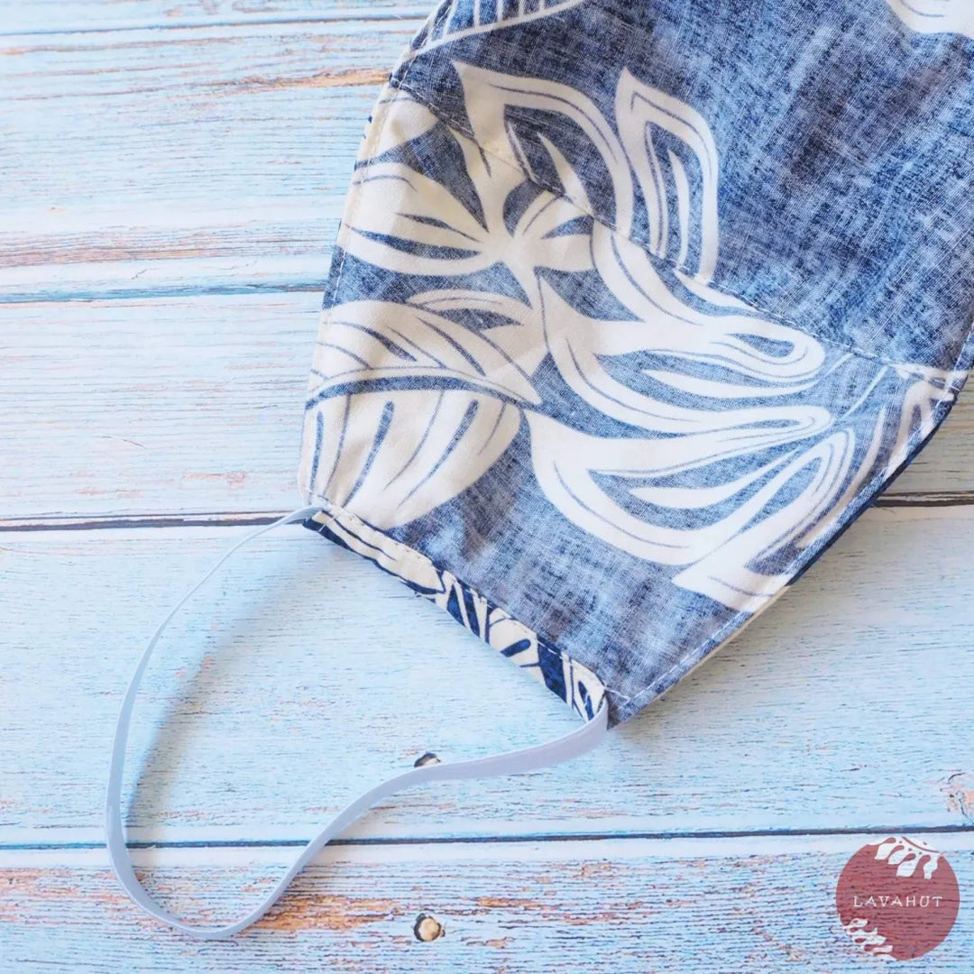 Hawaiian Face Mask ?? Blue Kaneohe - Made in Hawaii