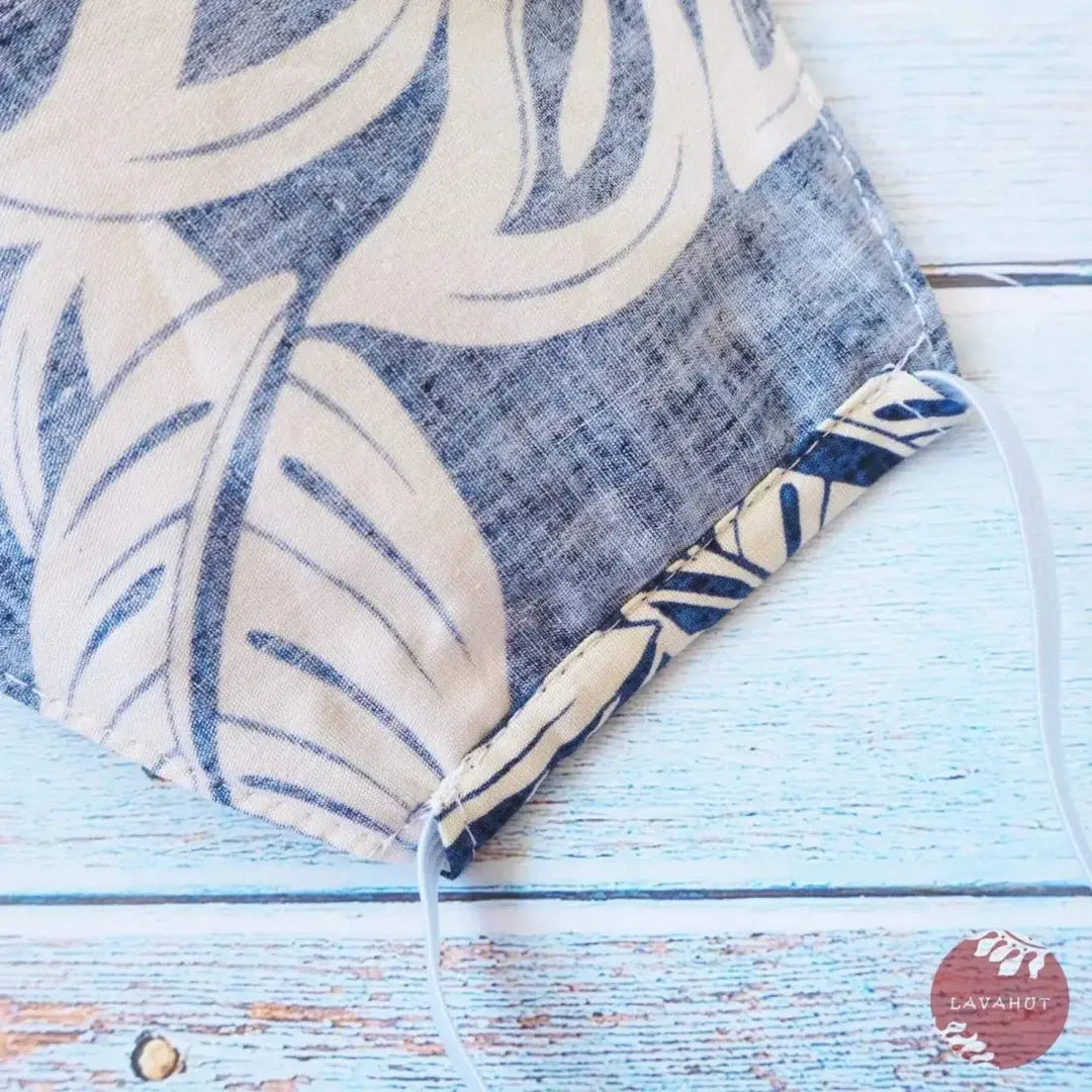 Hawaiian Face Mask • Blue Kaneohe - Made in Hawaii